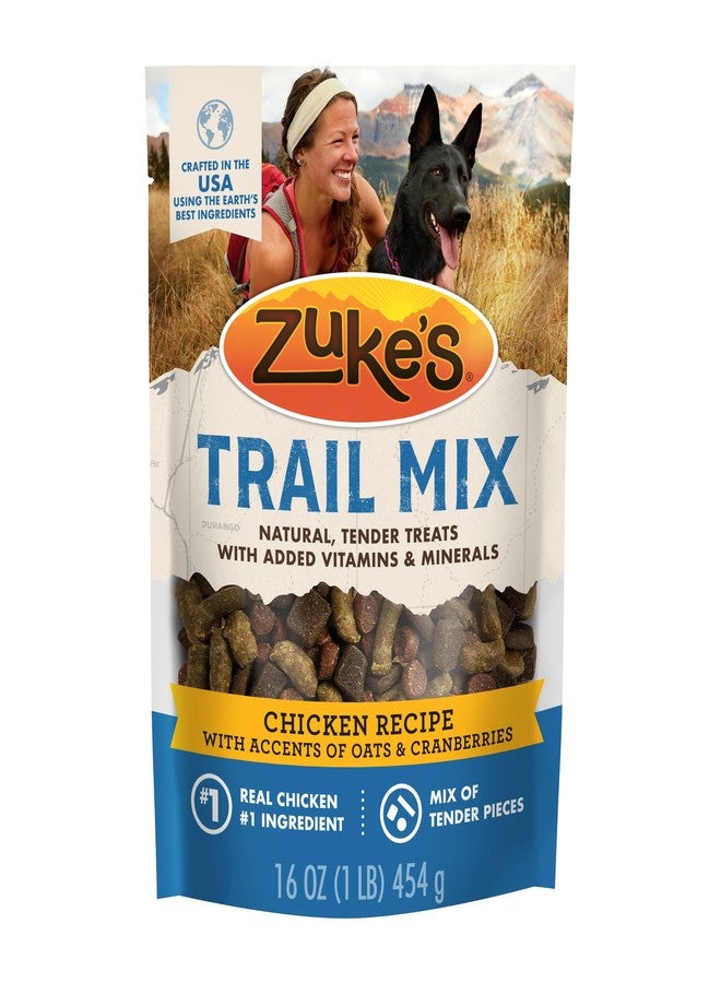 Zuke's Zuke’s Trail Mix Pet Treats for Dogs, Soft Dog Treats with Real Chicken Recipe - 16 oz. Pouch - Image 1